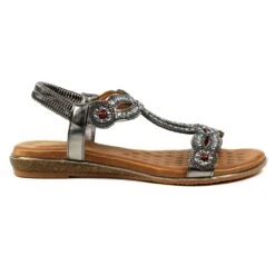 LUNAR Marca Pewter Sandal