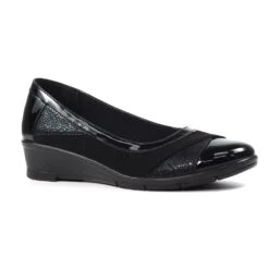 LUNAR Marian Black Wedge Shoe -Chic Ladies Shoes Store marian black wedge shoe p7021 397801 image