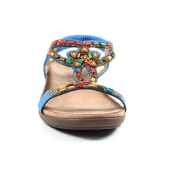 LUNAR Mariella Blue Beaded Sandal -Chic Ladies Shoes Store mariella blue beaded sandal p5608 337430 image