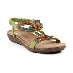 LUNAR Mariella Khaki Beaded Sandal 11 LUNAR Mariella Khaki Beaded Sandal -Chic Ladies Shoes Store mariella khaki beaded sandal p6284 380595 image