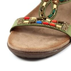 LUNAR Mariella Khaki Beaded Sandal 15 LUNAR Mariella Khaki Beaded Sandal -Chic Ladies Shoes Store mariella khaki beaded sandal p6284 380619 image