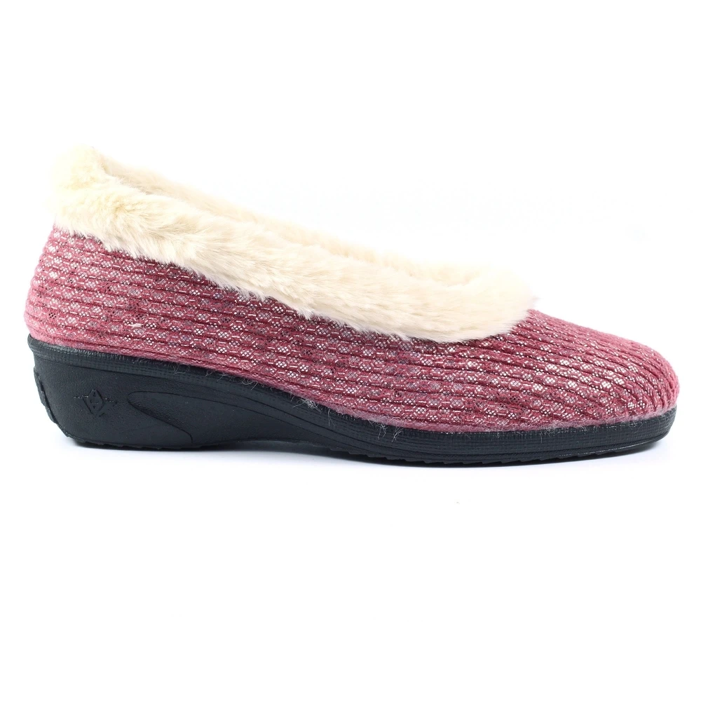LUNAR Marlene Burgundy Wedge Slipper 3 LUNAR Marlene Burgundy Wedge Slipper