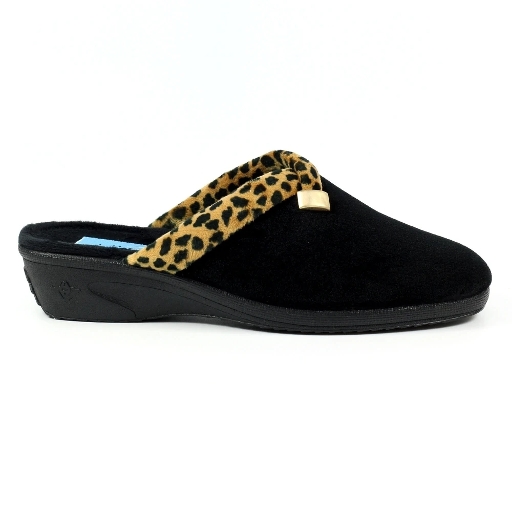 LUNAR Michelle Black Ocelot Slipper 3 LUNAR Michelle Black Ocelot Slipper