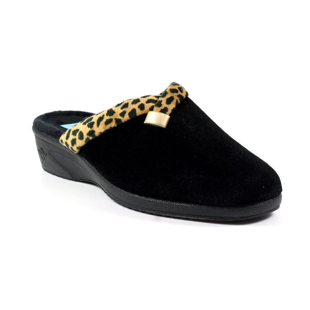 LUNAR Michelle Black Ocelot Slipper 5 LUNAR Michelle Black Ocelot Slipper - Image 3
