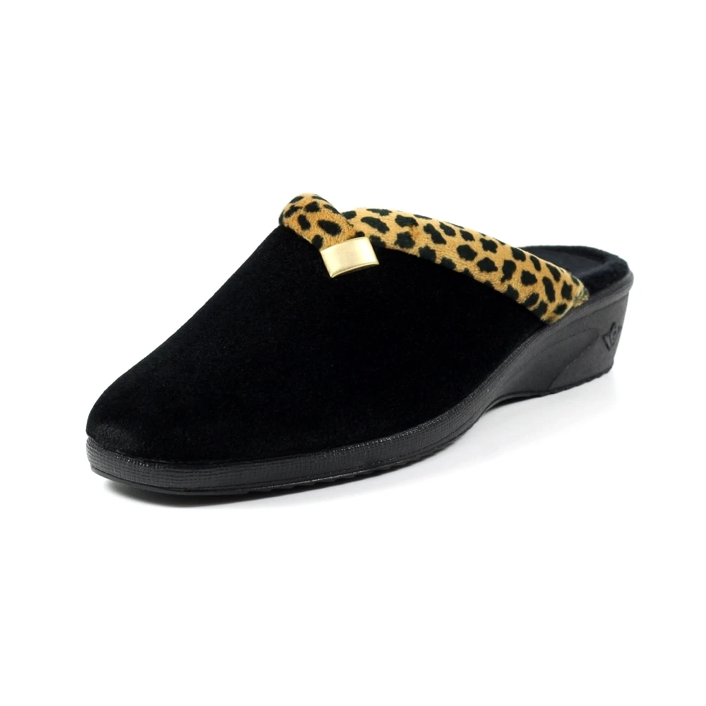 LUNAR Michelle Black Ocelot Slipper 6 LUNAR Michelle Black Ocelot Slipper - Image 4