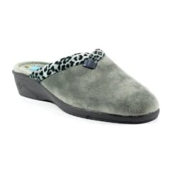 LUNAR Michelle Grey Ocelot Slipper -Chic Ladies Shoes Store michelle grey ocelot slipper p6776 385261 image