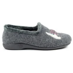 Monique Scottie Slipper Grey