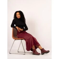 LUNAR Morris Burgundy Ankle Boot -Chic Ladies Shoes Store morris burgundy ankle boot p7710 446262 image