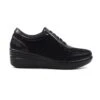 LUNAR Muriel Black Wedge Trainer -Chic Ladies Shoes Store muriel black wedge trainer p7017 397609 image