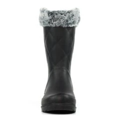 Norway Black Faux Fur-Lined Wellington -Chic Ladies Shoes Store norway black faux fur lined wellington p7146 412593 image