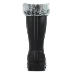 Norway Black Faux Fur-Lined Wellington -Chic Ladies Shoes Store norway black faux fur lined wellington p7146 412599 image