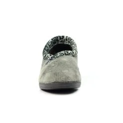 LUNAR Paloma Grey Leopard Trim Slipper -Chic Ladies Shoes Store paloma grey leopard trim slipper p6780 386684 image