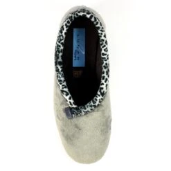 LUNAR Paloma Grey Leopard Trim Slipper -Chic Ladies Shoes Store paloma grey leopard trim slipper p6780 386705 image