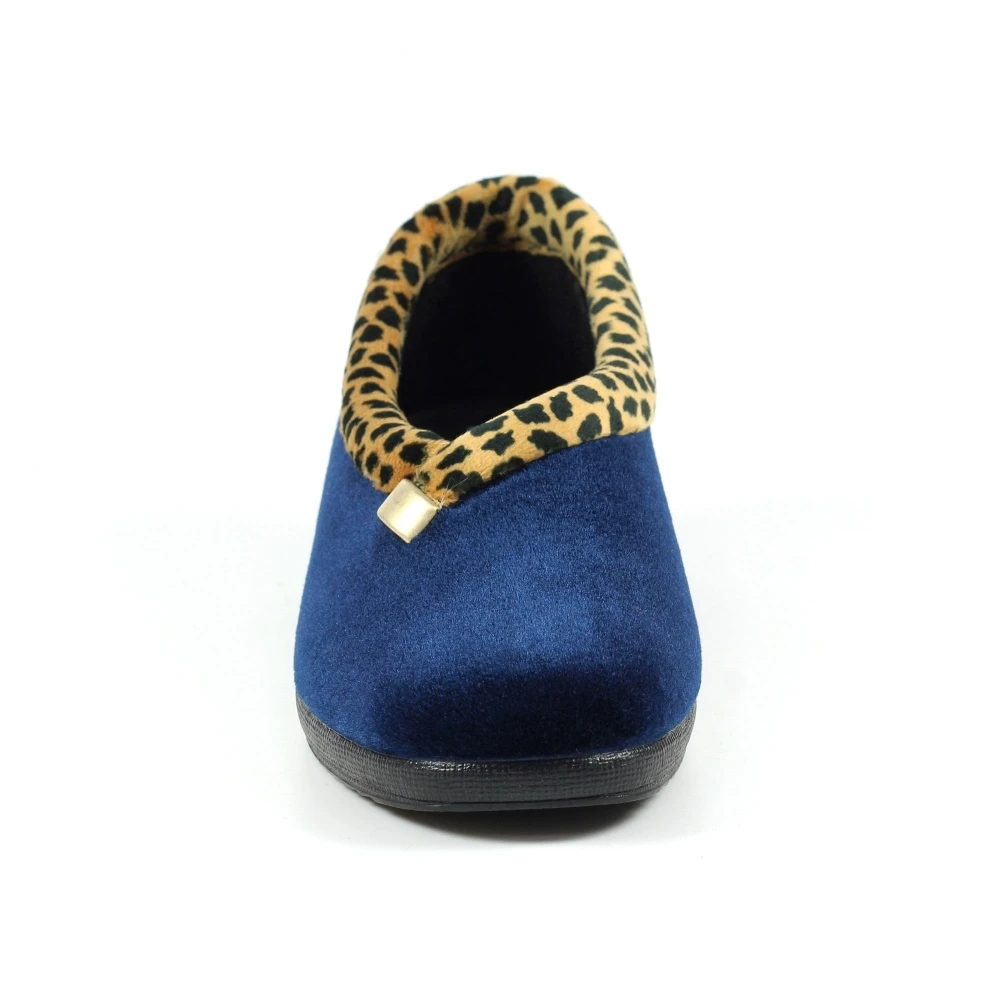 LUNAR Paloma Navy Leopard Trim Slipper 6 LUNAR Paloma Navy Leopard Trim Slipper - Image 4