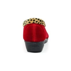 LUNAR Paloma Red Leopard Trim Slipper -Chic Ladies Shoes Store paloma red leopard trim slipper p6784 385688 image
