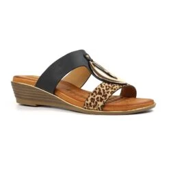 LUNAR Paradise Black Sandal -Chic Ladies Shoes Store paradise black sandal p7259 414800 image