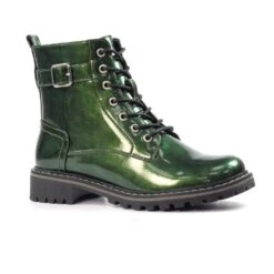 LUNAR Parlour Green Patent Ankle Boot -Chic Ladies Shoes Store parlour green patent ankle boot p7763 447523 image