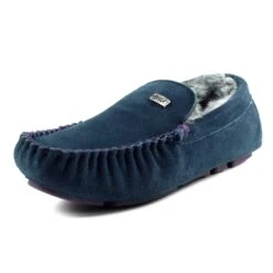 Percy II Blue Suede Slipper -Chic Ladies Shoes Store percy ii blue suede slipper p5475 328537 image