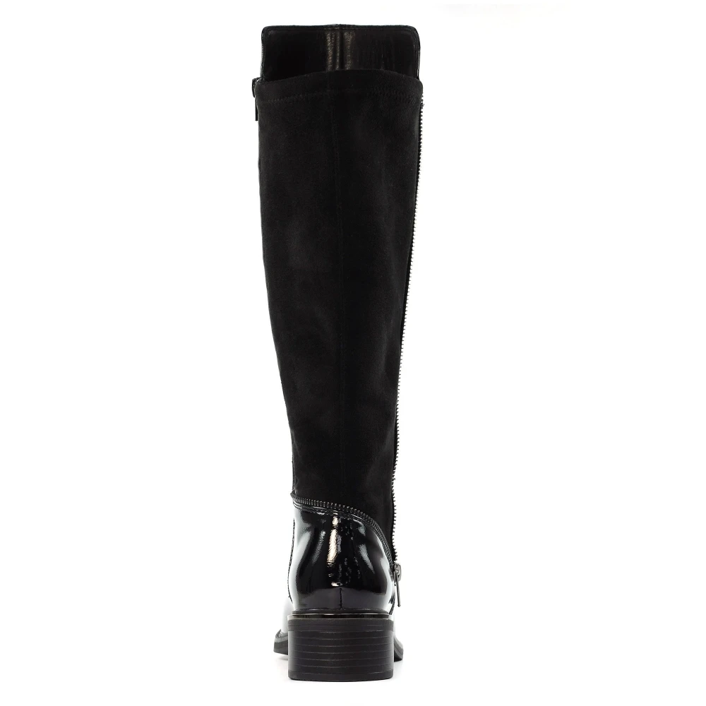 LUNAR Perkins Black Patent Long Boot 9 LUNAR Perkins Black Patent Long Boot - Image 7