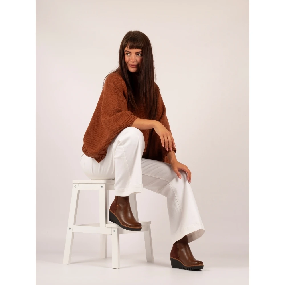 LUNAR Pixie Tan Ankle Wedge Boot 6 LUNAR Pixie Tan Ankle Wedge Boot - Image 4