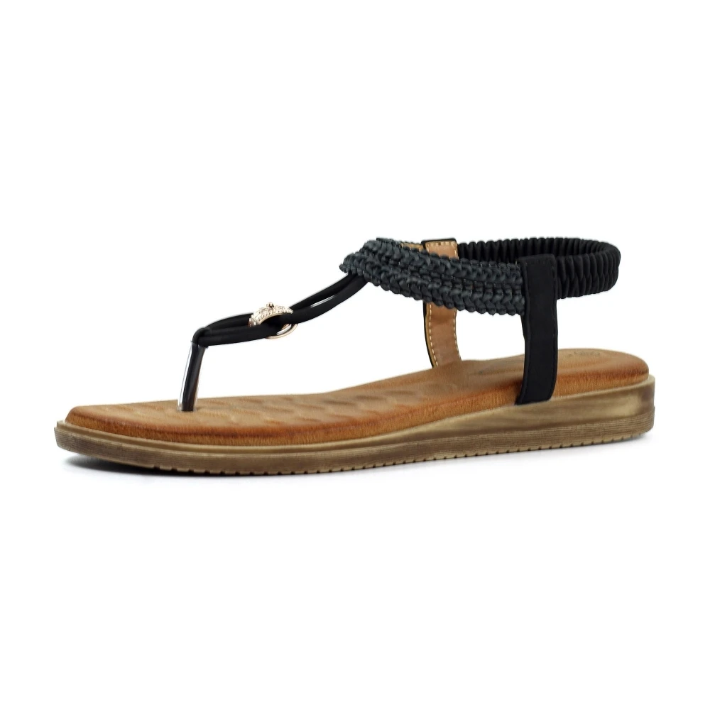 LUNAR Poppy Black Sandal 7 LUNAR Poppy Black Sandal - Image 5
