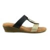 LUNAR Porto Black Wedge Sandal -Chic Ladies Shoes Store porto black wedge sandal p6375 404188 image