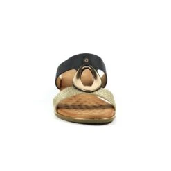 LUNAR Porto Black Wedge Sandal -Chic Ladies Shoes Store porto black wedge sandal p6375 404212 image