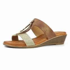 LUNAR Porto Brown Sandal -Chic Ladies Shoes Store porto brown sandal p7090 404728 image