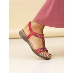 Chic Ladies Shoes Store -Chic Ladies Shoes Store ravello red sandal p7115 407083 image