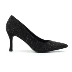 LUNAR Renata Black Court Shoe