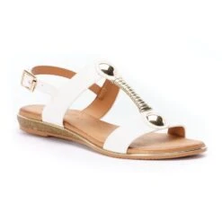 LUNAR Renoir White Sandal 12 LUNAR Renoir White Sandal -Chic Ladies Shoes Store renoir white sandal p5094 406123 image