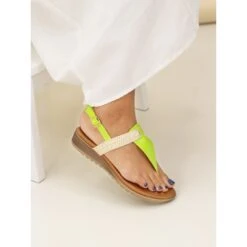 LUNAR Rimini Lime Green Sandal -Chic Ladies Shoes Store rimini lime green sandal p7180 409319 image