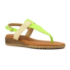 LUNAR Rimini Lime Green Sandal -Chic Ladies Shoes Store rimini lime green sandal p7180 410963 image