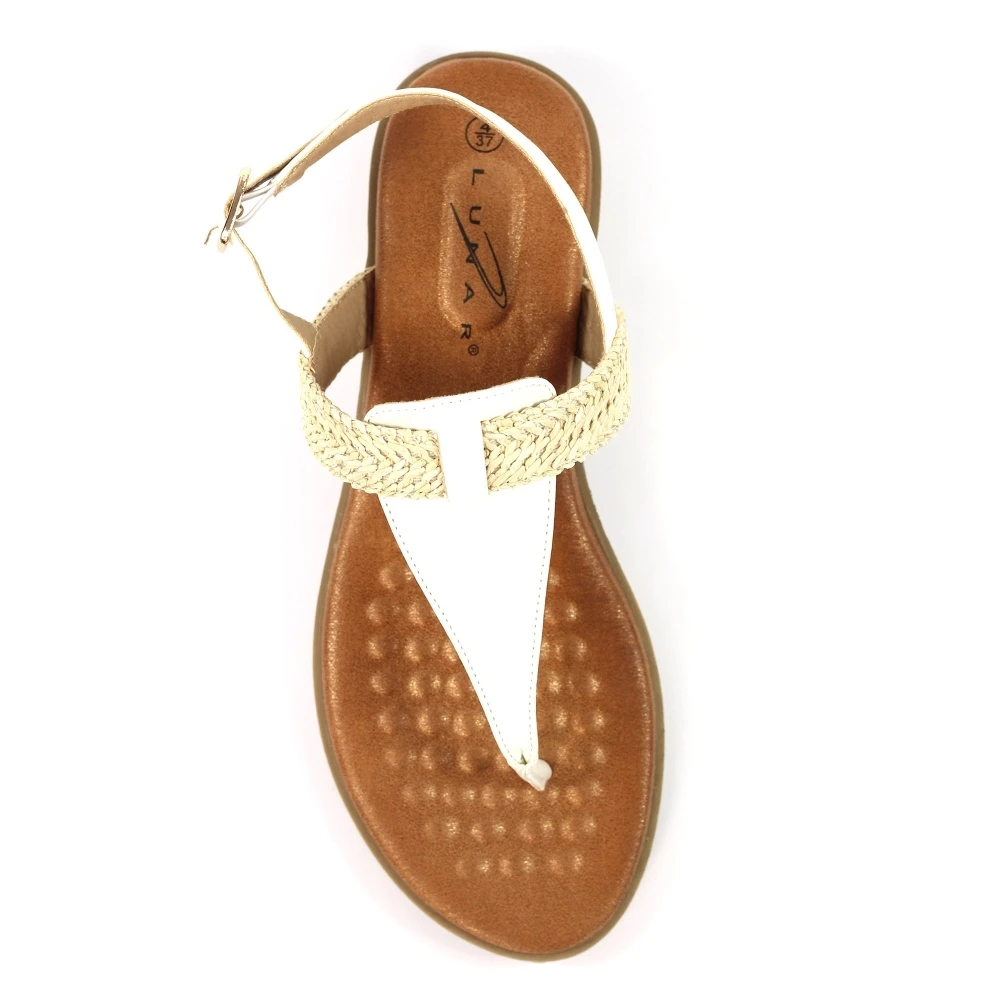 LUNAR Rimini White Sandal 9 LUNAR Rimini White Sandal - Image 7