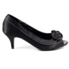 LUNAR Ripley Black Satin Peep Toe -Chic Ladies Shoes Store ripley black satin peep toe p6713 381664 image