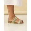 LUNAR Ripple Light Green Wedge Sandal -Chic Ladies Shoes Store ripple light green wedge sandal p7159 409775 image