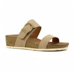 LUNAR Ripple Taupe Wedge Sandal -Chic Ladies Shoes Store ripple taupe wedge sandal p7160 410177 image
