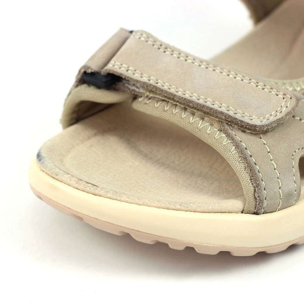 Riviera Beige Leather Sandal 8 Riviera Beige Leather Sandal - Image 6