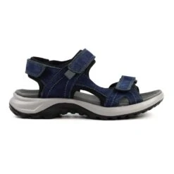 Riviera Navy Leather Sandal
