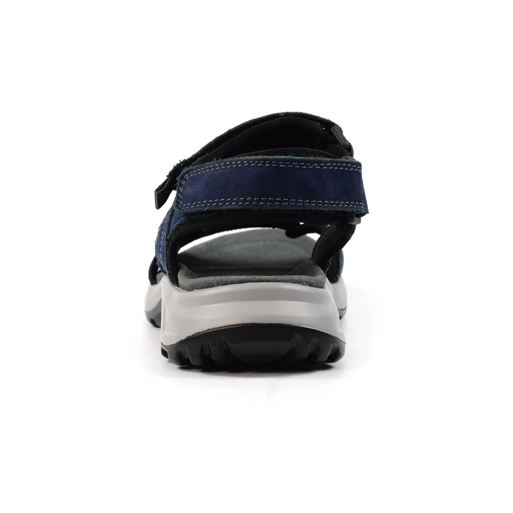 Riviera Navy Leather Sandal 7 Riviera Navy Leather Sandal - Image 5