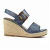 LUNAR Rochester Blue Wedge Sandal 1 LUNAR Rochester Blue Wedge Sandal -Chic Ladies Shoes Store rochester blue wedge sandal p7162 410255 image