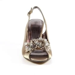 LUNAR Sabrina Taupe Satin Slingback Court -Chic Ladies Shoes Store sabrina taupe satin slingback court p6725 382080 image