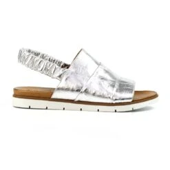 LUNAR Samantha Silver Leather Sandal -Chic Ladies Shoes Store samantha silver leather sandal p7289 418080 image