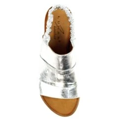 LUNAR Samantha Silver Leather Sandal -Chic Ladies Shoes Store samantha silver leather sandal p7289 418116 image