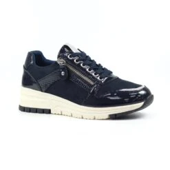 LUNAR Sammy Navy Trainer -Chic Ladies Shoes Store sammy navy trainer p7026 396229 image