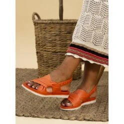 LUNAR Sardinia Coral Leather Sandal -Chic Ladies Shoes Store sardinia coral leather sandal p7292 418266 image