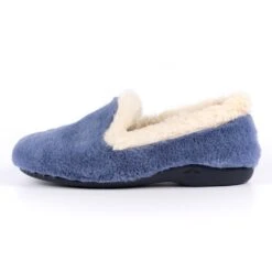 LUNAR Shake Blue Fur Trim Slipper -Chic Ladies Shoes Store shake blue fur trim slipper p4836 292051 image