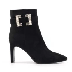 LUNAR Shannon Black Ankle Boot