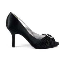 LUNAR Sienna II Black Court Shoe