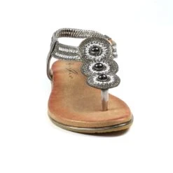 LUNAR Silvia Pewter Toe Post Gem Sandal -Chic Ladies Shoes Store silvia pewter toe post gem sandal p6747 382705 image
